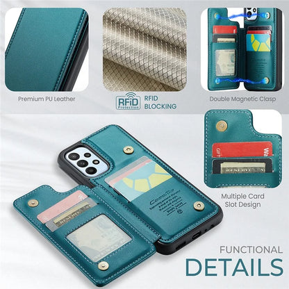 CASEME C22 Series For Samsung Galaxy A23 4G / A23 5G (Global Version) Phone Case RFID Blocking Litchi Texture Cover