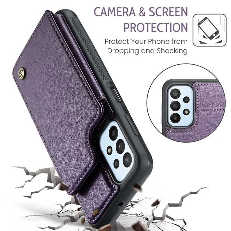 CASEME C22 Series For Samsung Galaxy A23 4G / A23 5G (Global Version) Phone Case RFID Blocking Litchi Texture Cover