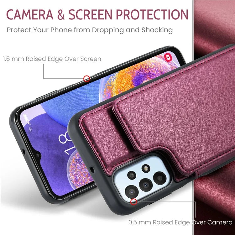 CASEME C22 Series For Samsung Galaxy A23 4G / A23 5G (Global Version) Phone Case RFID Blocking Litchi Texture Cover