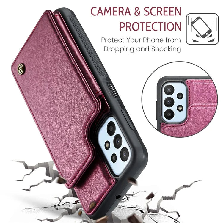 CASEME C22 Series For Samsung Galaxy A23 4G / A23 5G (Global Version) Phone Case RFID Blocking Litchi Texture Cover