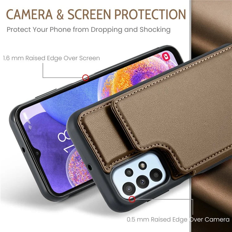 CASEME C22 Series For Samsung Galaxy A23 4G / A23 5G (Global Version) Phone Case RFID Blocking Litchi Texture Cover