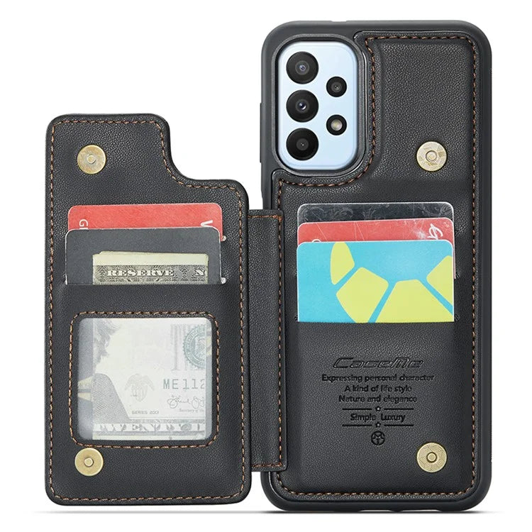 CASEME C22 Series For Samsung Galaxy A23 4G / A23 5G (Global Version) Phone Case RFID Blocking Litchi Texture Cover