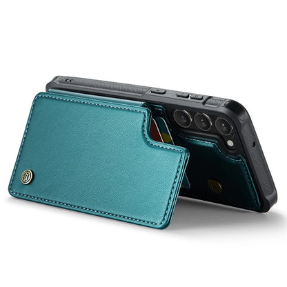 CASEME C22 Series for Samsung Galaxy S23 Case Litchi Texture Card Holder Phone Kickstand Cover