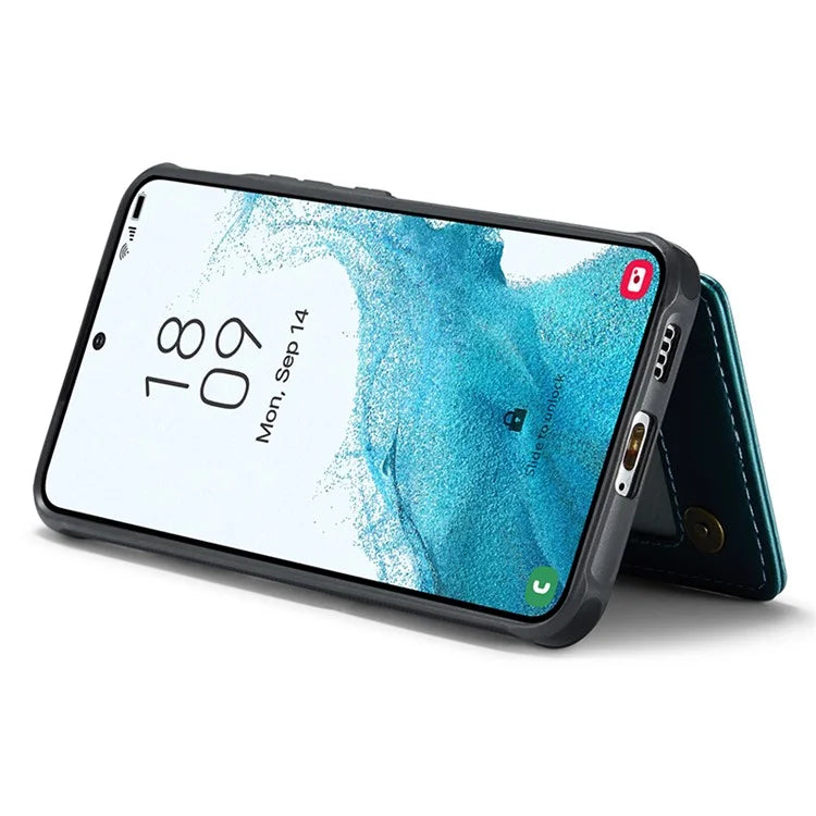 CASEME C22 Series for Samsung Galaxy S22 5G Case RFID Blocking Cover with 4 Card Slots