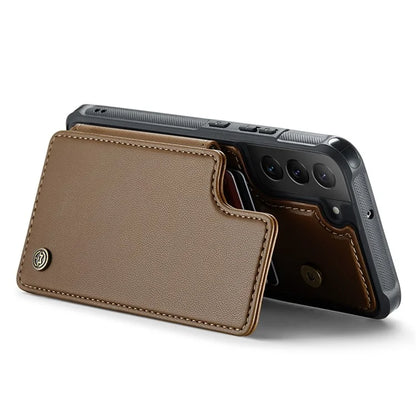 CASEME C22 Series for Samsung Galaxy S22 5G Case RFID Blocking Cover with 4 Card Slots