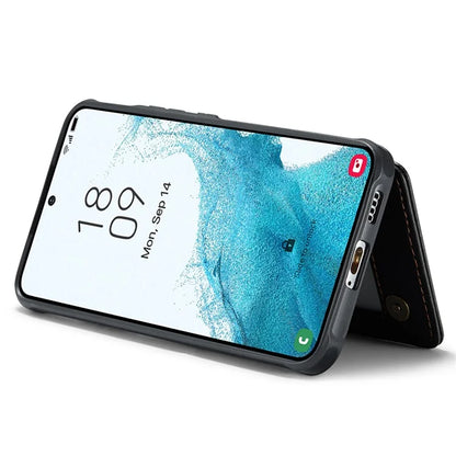 CASEME C22 Series for Samsung Galaxy S22 5G Case RFID Blocking Cover with 4 Card Slots