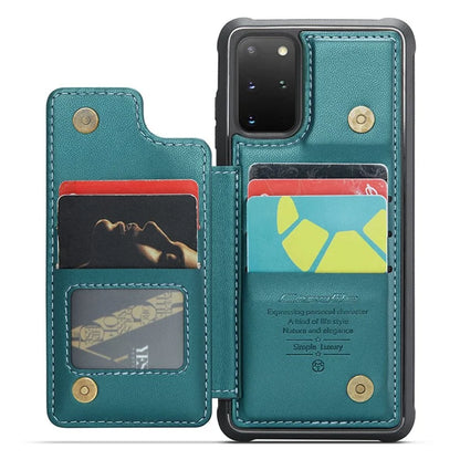 CASEME C22 Series for Samsung Galaxy S20 Plus 4G / 5G Case 5 Card Slots Phone Kickstand Cover