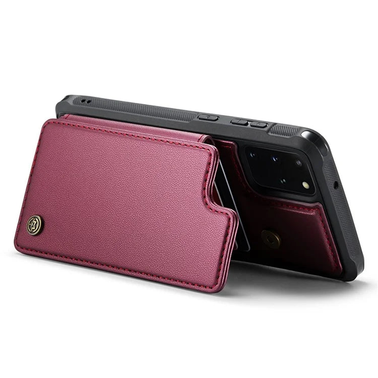 CASEME C22 Series for Samsung Galaxy S20 Plus 4G / 5G Case 5 Card Slots Phone Kickstand Cover