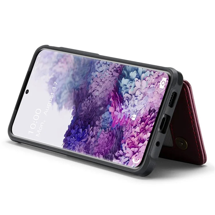 CASEME C22 Series for Samsung Galaxy S20 Plus 4G / 5G Case 5 Card Slots Phone Kickstand Cover