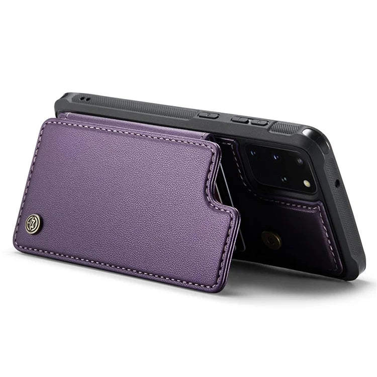 CASEME C22 Series for Samsung Galaxy S20 Plus 4G / 5G Case 5 Card Slots Phone Kickstand Cover