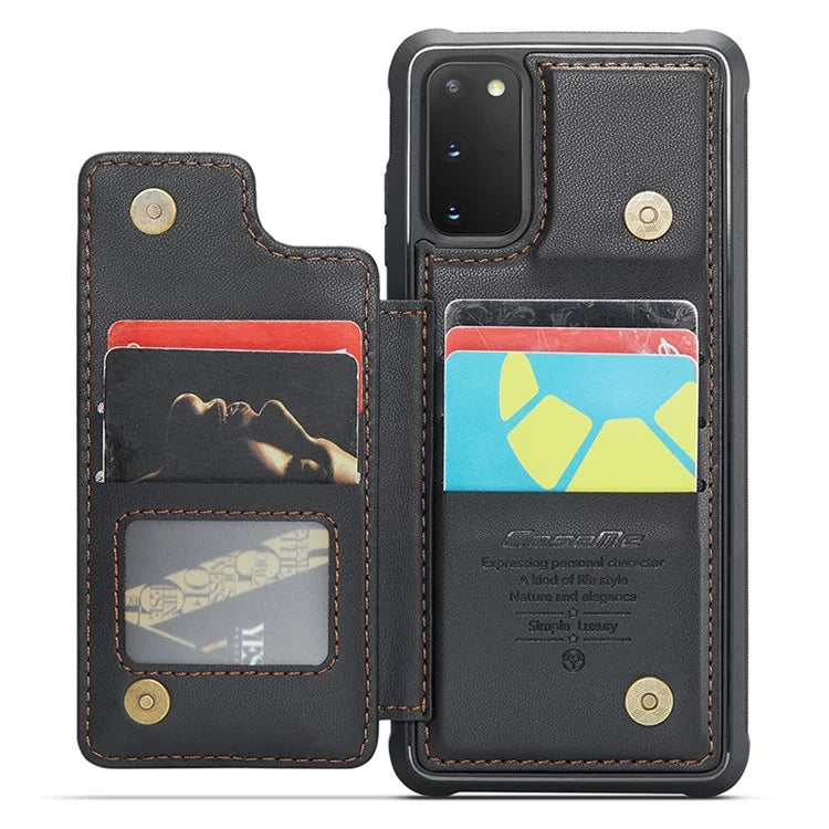 CASEME C22 Series for Samsung Galaxy S20 FE / FE 5G / S20 Lite / S20 FE 2022 Phone Case with 5 Card Slots Kickstand