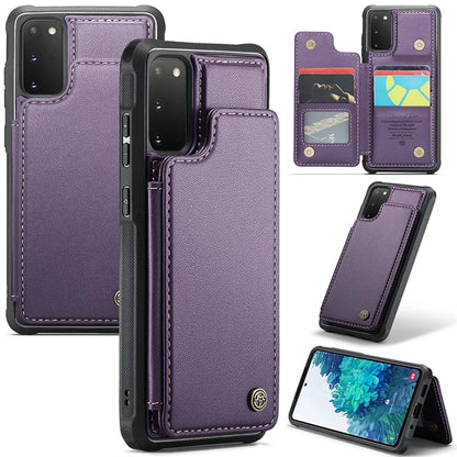CASEME C22 Series for Samsung Galaxy S20 FE / FE 5G / S20 Lite / S20 FE 2022 Phone Case with 5 Card Slots Kickstand