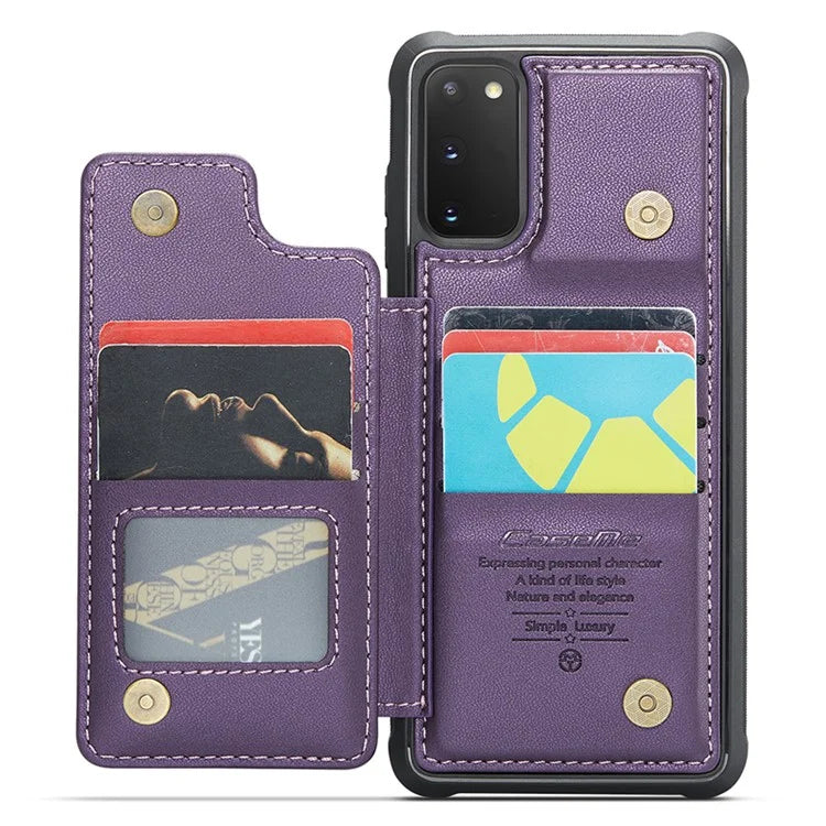 CASEME C22 Series for Samsung Galaxy S20 FE / FE 5G / S20 Lite / S20 FE 2022 Phone Case with 5 Card Slots Kickstand