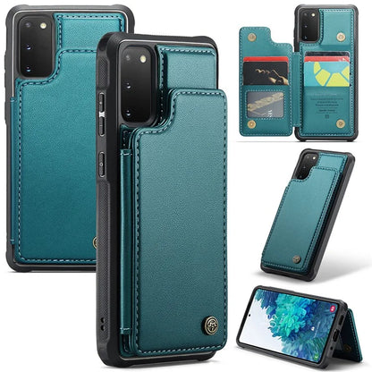 CASEME C22 Series for Samsung Galaxy S20 FE / FE 5G / S20 Lite / S20 FE 2022 Phone Case with 5 Card Slots Kickstand