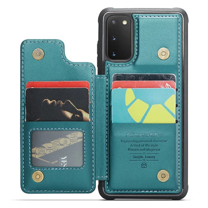 CASEME C22 Series for Samsung Galaxy S20 FE / FE 5G / S20 Lite / S20 FE 2022 Phone Case with 5 Card Slots Kickstand