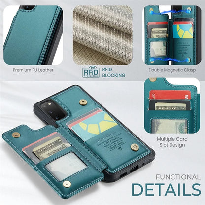 CASEME C22 Series for Samsung Galaxy S20 FE / FE 5G / S20 Lite / S20 FE 2022 Phone Case with 5 Card Slots Kickstand