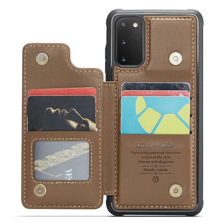 CASEME C22 Series for Samsung Galaxy S20 FE / FE 5G / S20 Lite / S20 FE 2022 Phone Case with 5 Card Slots Kickstand