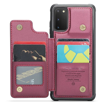 CASEME C22 Series for Samsung Galaxy S20 FE / FE 5G / S20 Lite / S20 FE 2022 Phone Case with 5 Card Slots Kickstand