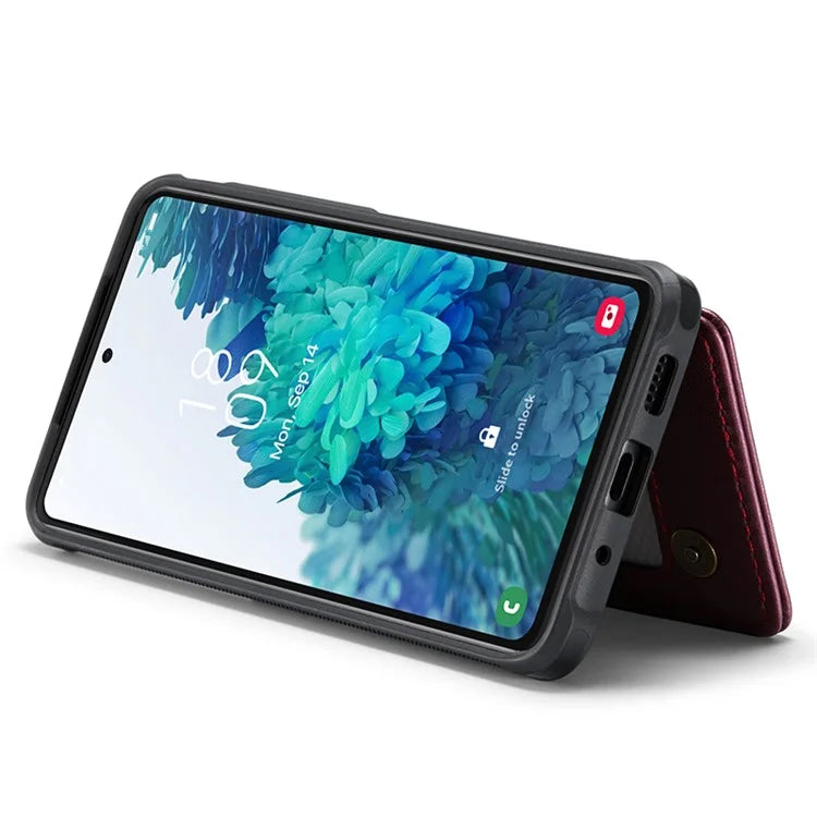 CASEME C22 Series for Samsung Galaxy S20 FE / FE 5G / S20 Lite / S20 FE 2022 Phone Case with 5 Card Slots Kickstand