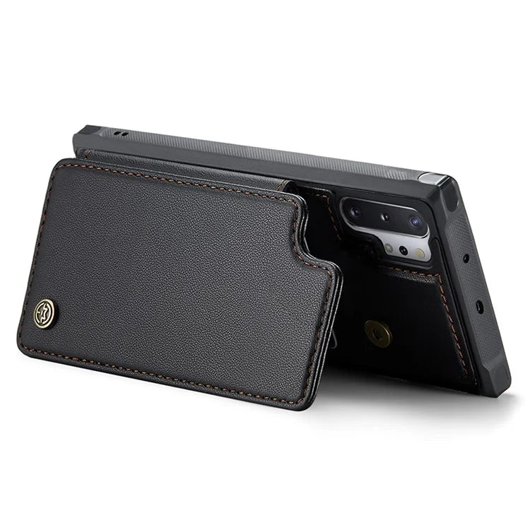 CASEME C22 Series for Samsung Galaxy Note 10 Plus 4G Case RFID Blocking Card Holder Kickstand Cover