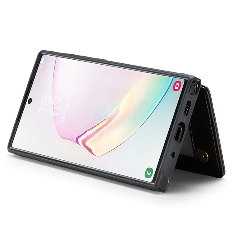 CASEME C22 Series for Samsung Galaxy Note 10 Plus 4G Case RFID Blocking Card Holder Kickstand Cover