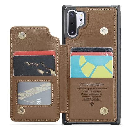 CASEME C22 Series for Samsung Galaxy Note 10 Plus 4G Case RFID Blocking Card Holder Kickstand Cover