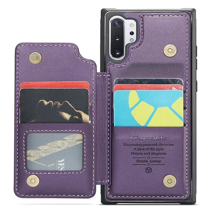 CASEME C22 Series for Samsung Galaxy Note 10 Plus 4G Case RFID Blocking Card Holder Kickstand Cover