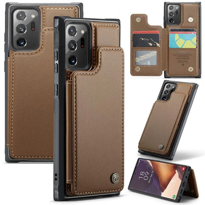 CASEME C22 Series for Samsung Galaxy Note20 Ultra / Note20 Ultra 5G Case Card Holder Phone Cover
