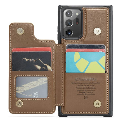 CASEME C22 Series for Samsung Galaxy Note20 Ultra / Note20 Ultra 5G Case Card Holder Phone Cover
