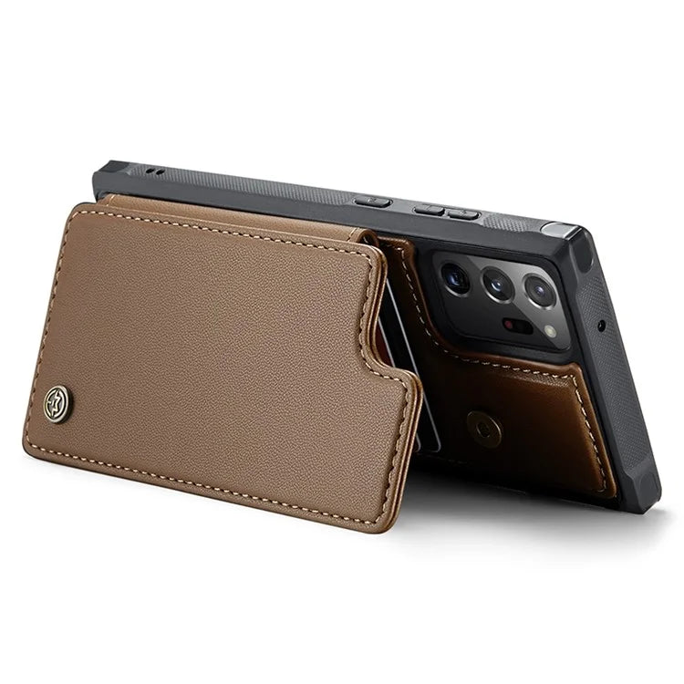 CASEME C22 Series for Samsung Galaxy Note20 Ultra / Note20 Ultra 5G Case Card Holder Phone Cover