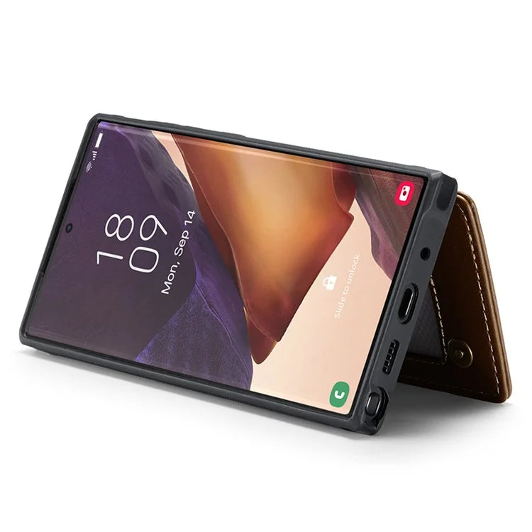 CASEME C22 Series for Samsung Galaxy Note20 Ultra / Note20 Ultra 5G Case Card Holder Phone Cover