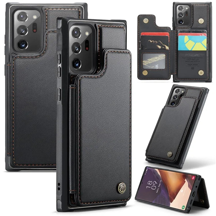 CASEME C22 Series for Samsung Galaxy Note20 Ultra / Note20 Ultra 5G Case Card Holder Phone Cover