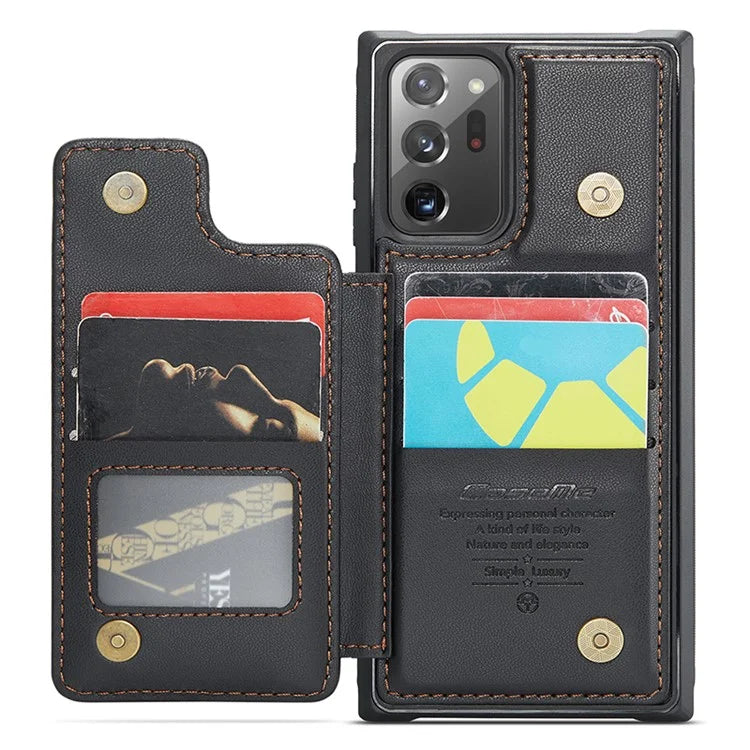 CASEME C22 Series for Samsung Galaxy Note20 Ultra / Note20 Ultra 5G Case Card Holder Phone Cover
