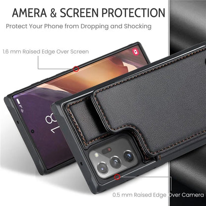 CASEME C22 Series for Samsung Galaxy Note20 Ultra / Note20 Ultra 5G Case Card Holder Phone Cover