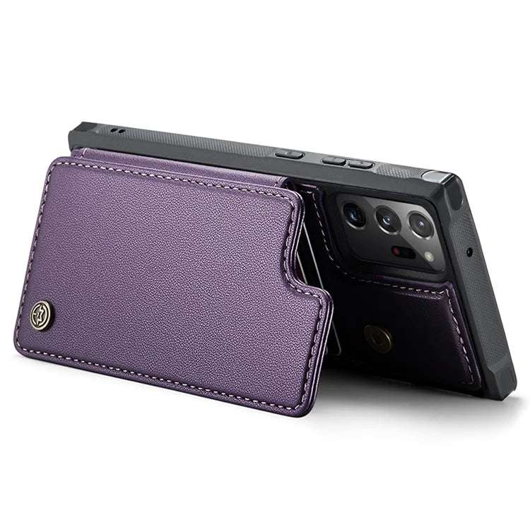 CASEME C22 Series for Samsung Galaxy Note20 Ultra / Note20 Ultra 5G Case Card Holder Phone Cover