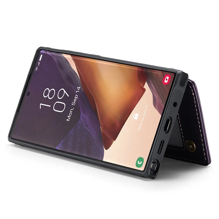 CASEME C22 Series for Samsung Galaxy Note20 Ultra / Note20 Ultra 5G Case Card Holder Phone Cover