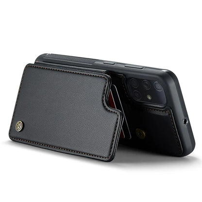 CASEME C22 Series for Samsung Galaxy A51 4G SM-A515 Case Kickstand Phone Cover with 4 Card Slots