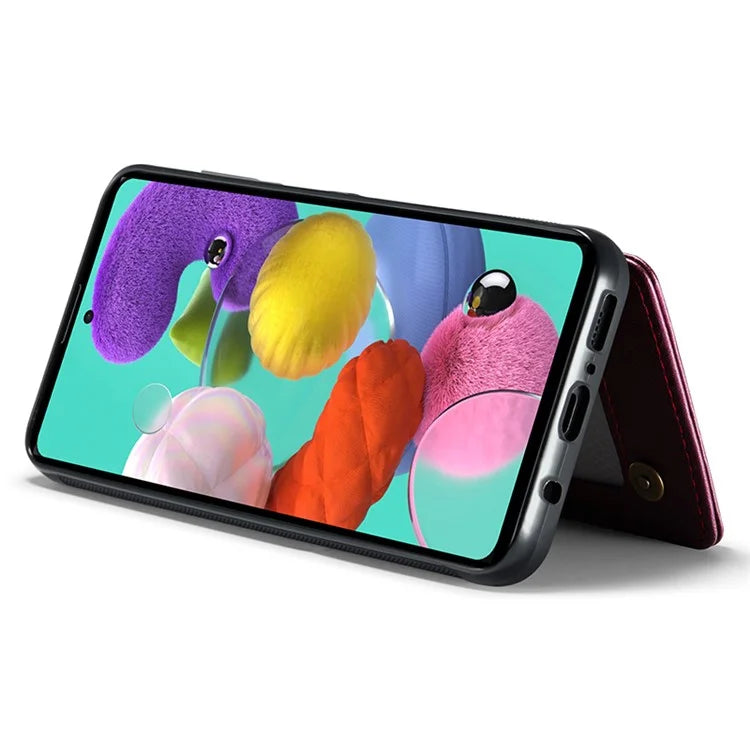 CASEME C22 Series for Samsung Galaxy A51 4G SM-A515 Case Kickstand Phone Cover with 4 Card Slots