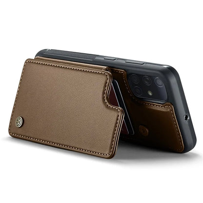 CASEME C22 Series for Samsung Galaxy A51 4G SM-A515 Case Kickstand Phone Cover with 4 Card Slots