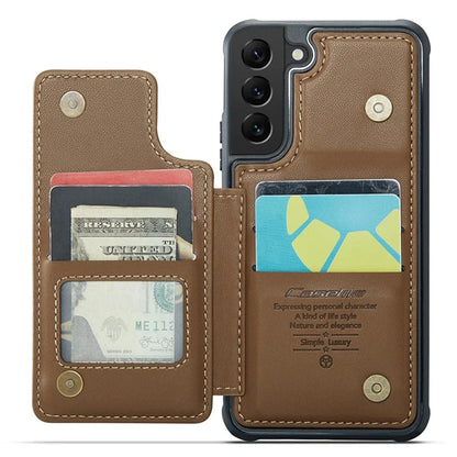 CASEME C22 Series for Samsung Galaxy S21 5G / 4G Case Card Slots RFID Blocking Phone Cover