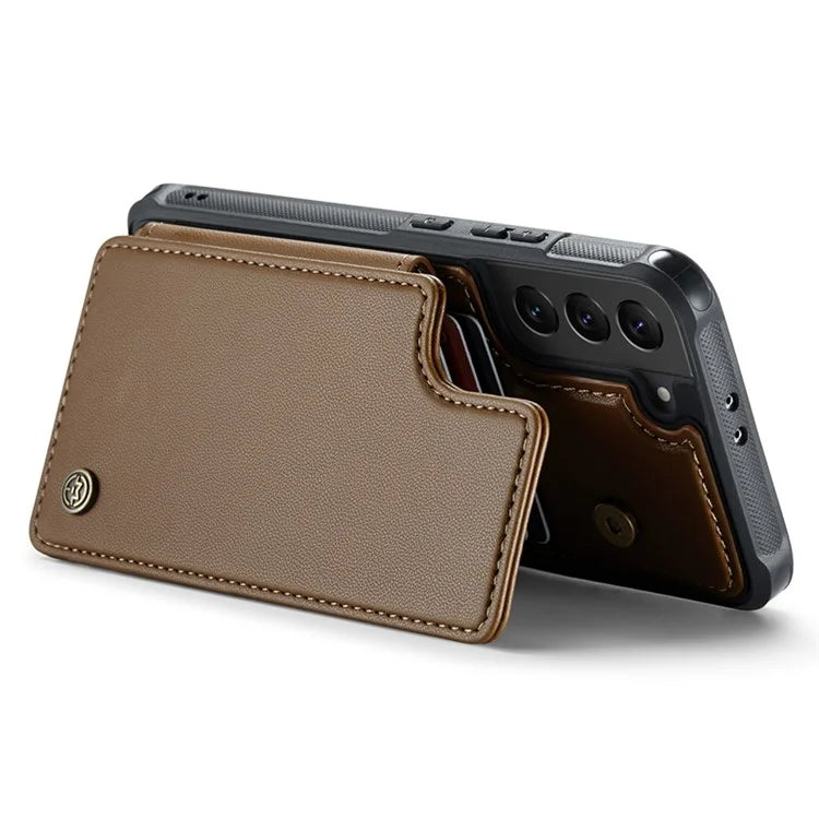 CASEME C22 Series for Samsung Galaxy S21 5G / 4G Case Card Slots RFID Blocking Phone Cover