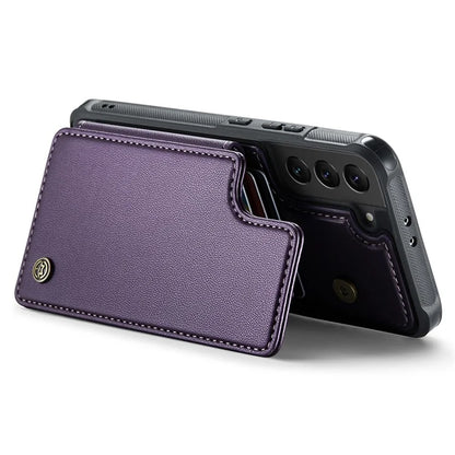 CASEME C22 Series for Samsung Galaxy S21 5G / 4G Case Card Slots RFID Blocking Phone Cover