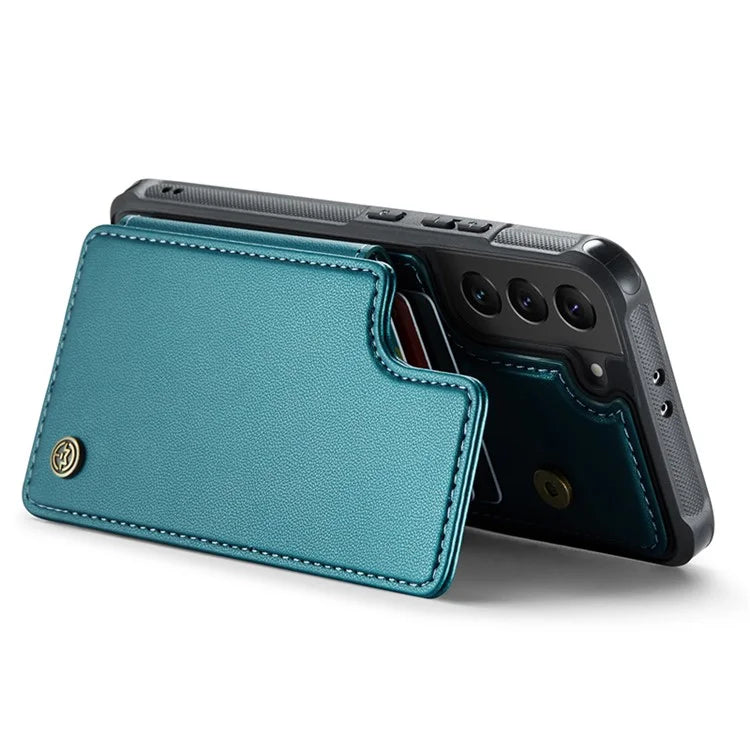 CASEME C22 Series for Samsung Galaxy S21 5G / 4G Case Card Slots RFID Blocking Phone Cover