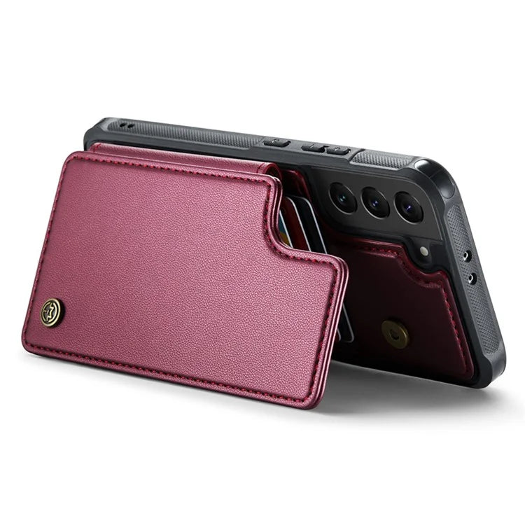CASEME C22 Series for Samsung Galaxy S21 5G / 4G Case Card Slots RFID Blocking Phone Cover
