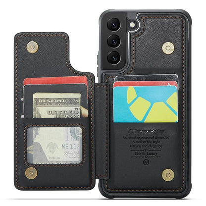 CASEME C22 Series for Samsung Galaxy S21 5G / 4G Case Card Slots RFID Blocking Phone Cover