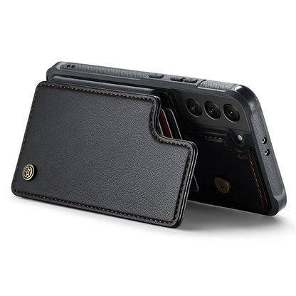 CASEME C22 Series for Samsung Galaxy S21 5G / 4G Case Card Slots RFID Blocking Phone Cover