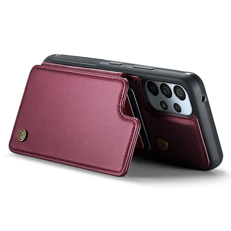 CASEME C22 Series for Samsung Galaxy A53 5G Case RFID Blocking 5 Card Slots Glossy Phone Cover