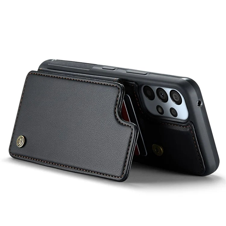 CASEME C22 Series for Samsung Galaxy A53 5G Case RFID Blocking 5 Card Slots Glossy Phone Cover