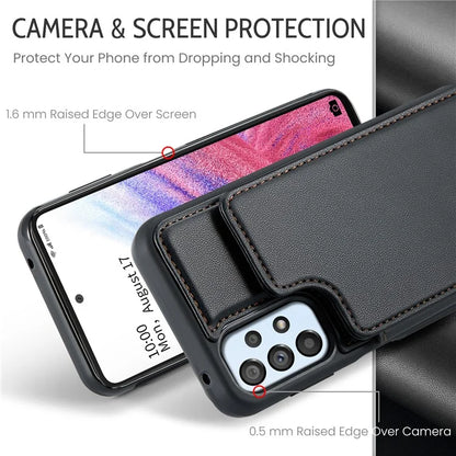 CASEME C22 Series for Samsung Galaxy A53 5G Case RFID Blocking 5 Card Slots Glossy Phone Cover