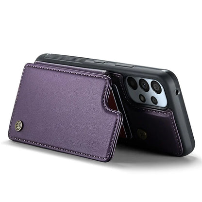 CASEME C22 Series for Samsung Galaxy A53 5G Case RFID Blocking 5 Card Slots Glossy Phone Cover